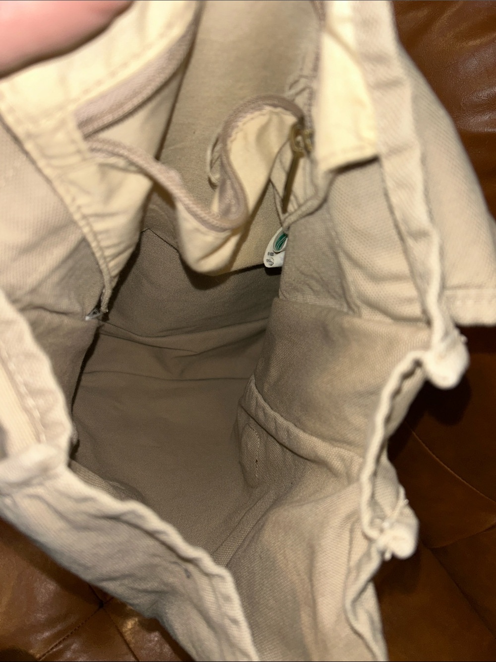 Girl Scouts Canvas Crossbody Bag in Light Beige - Picture 4 of 8